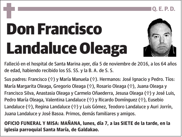 Francisco Landaluce Oleaga