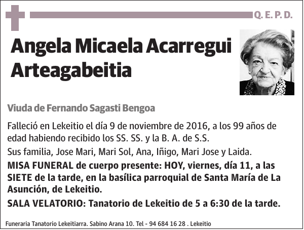 Angela Micaela Acarregui Arteagabeitia