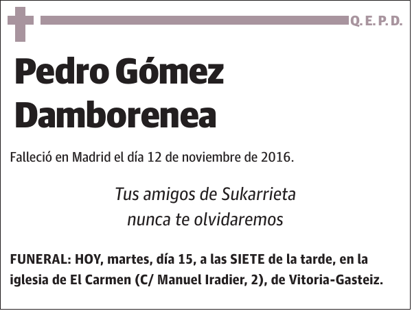 Pedro Gómez Damborenea