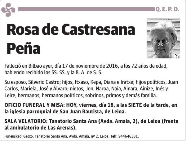 Rosa de Castresana Peña