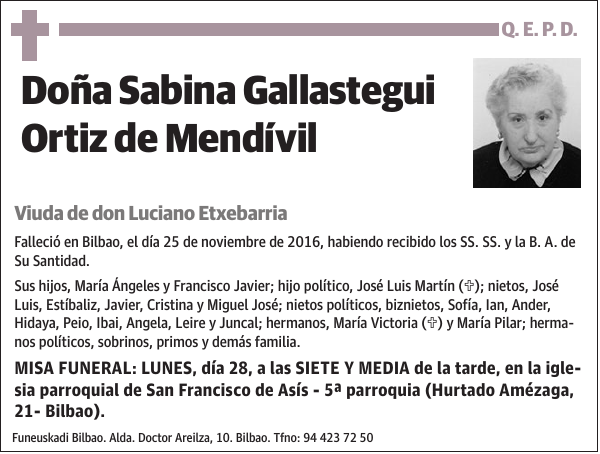 Sabina Gallastegui Ortiz de Mendívil