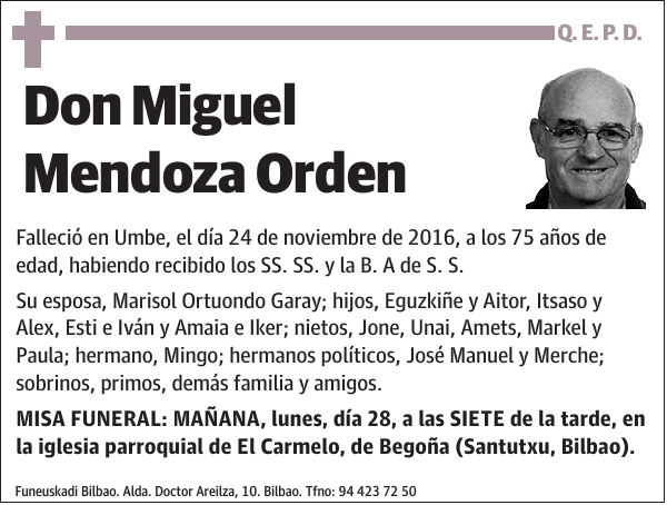 Miguel Mendoza Orden