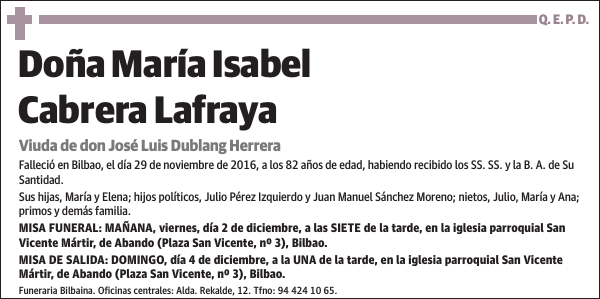 María Isabel Cabrera Lafraya
