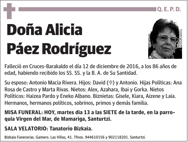 Alicia Páez Rodríguez