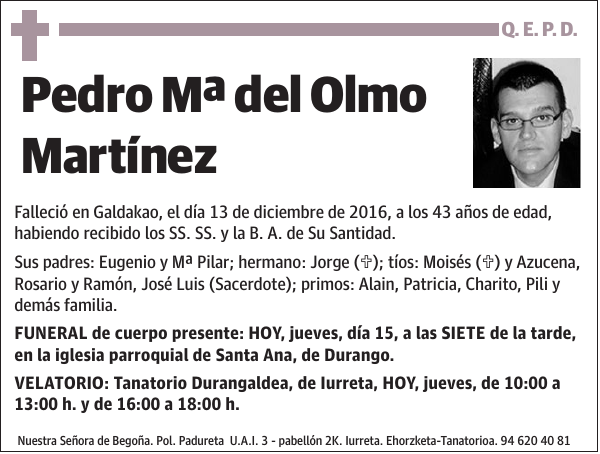 Pedro Mª del Olmo Martínez