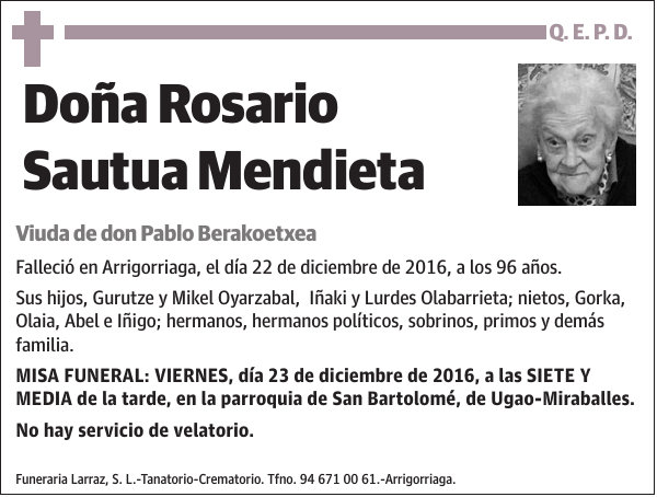 Rosario Sautua Mendieta
