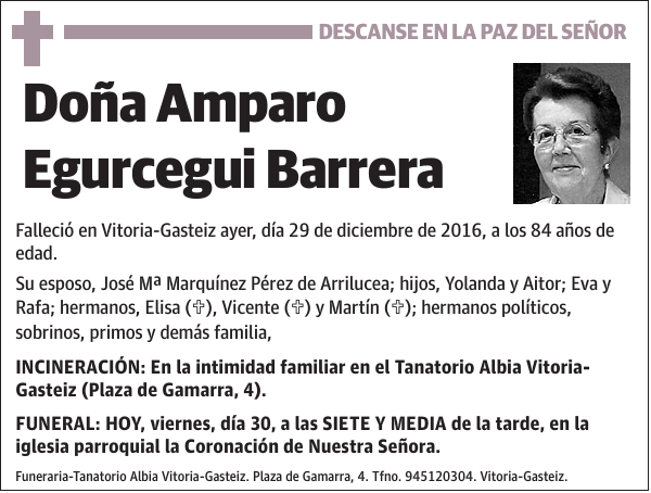 Amparo Egurcegui Barrera