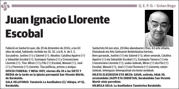 Juan Ignacio Llorente Escobal