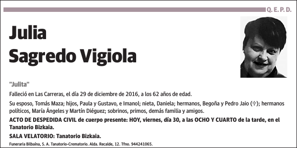 Julia Sagredo Vigiola