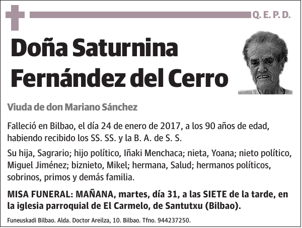 Saturnina Fernández del Cerro