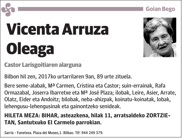 Vicenta Arruza Oleaga