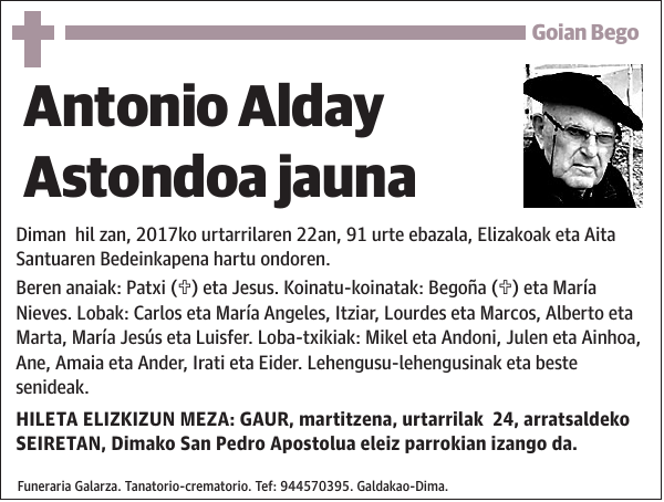 Antonio Alday Astondoa