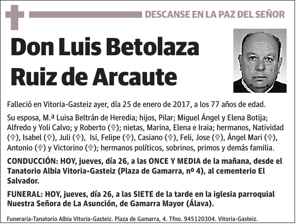 Luis Betolaza Ruiz de Arcaute