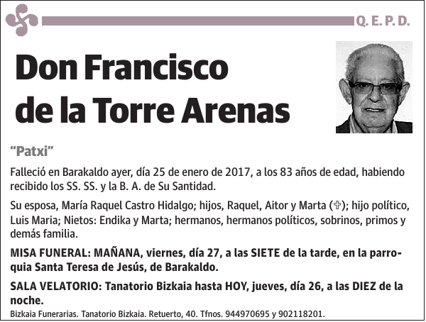 Francisco de la Torre Arenas