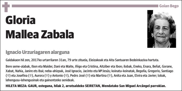 Gloria Mallea Zabala