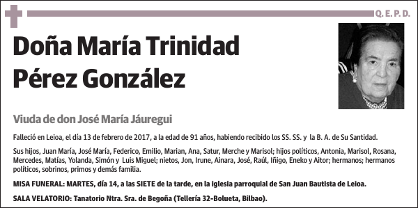 María Trinidad Pérez González