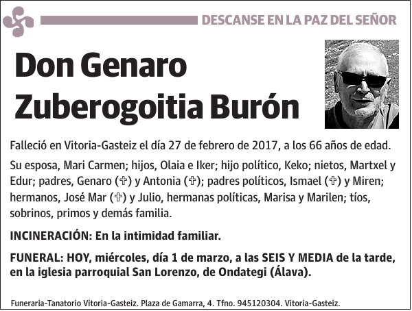 Genaro Zuberogoitia Burón