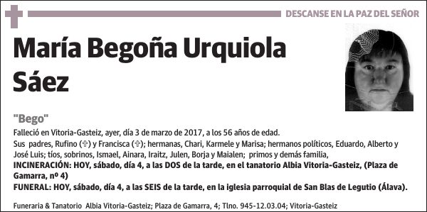 María Begoña Urquiola Sáez