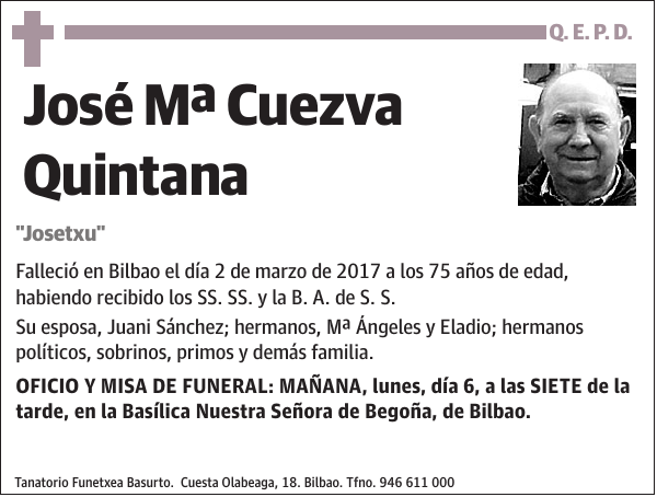 José Mª Cuezva Quintana