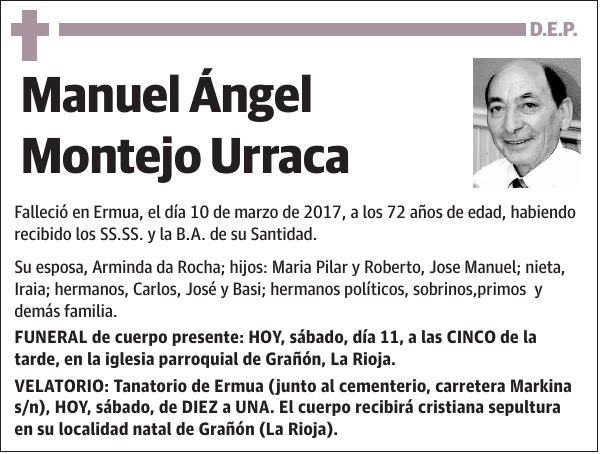 Manuel Ángel Montejo Urraca