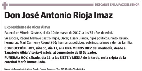 José Antonio Rioja Imaz