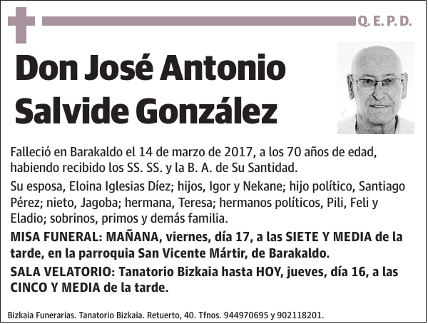 José Antonio Salvide González