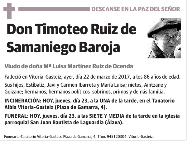 Timoteo Ruiz de Samaniego Baroja
