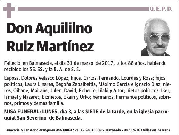 Aquililno Ruiz Martínez