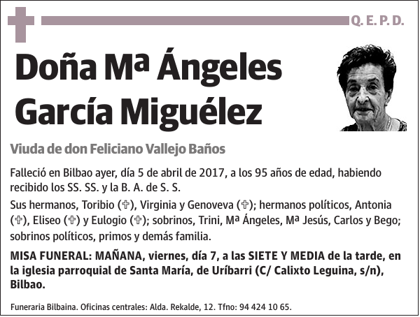 Mª Ángeles García Miguélez