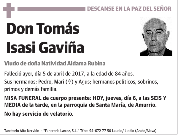 Tomás Isasi Gaviña