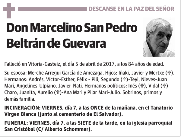 Marcelino San Pedro Beltrán de Guevara