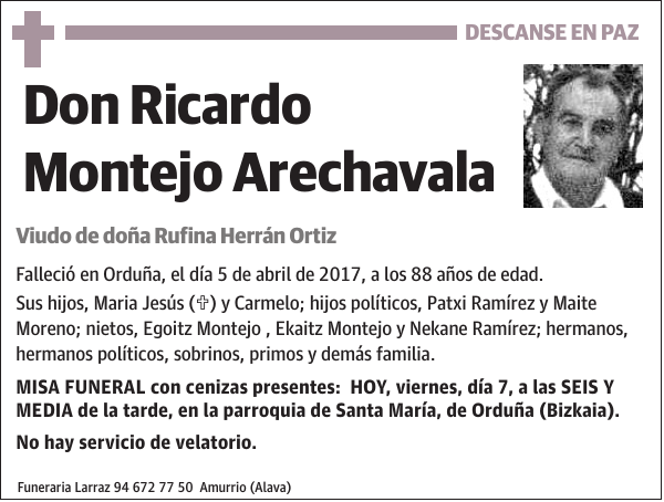 Ricardo Montejo Arechavala