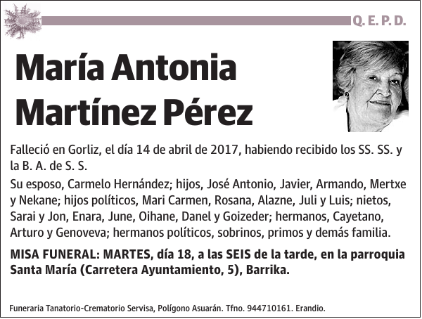 María Antonia Martínez Pérez