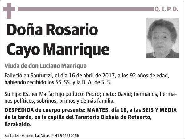 Rosario Cayo Manrique