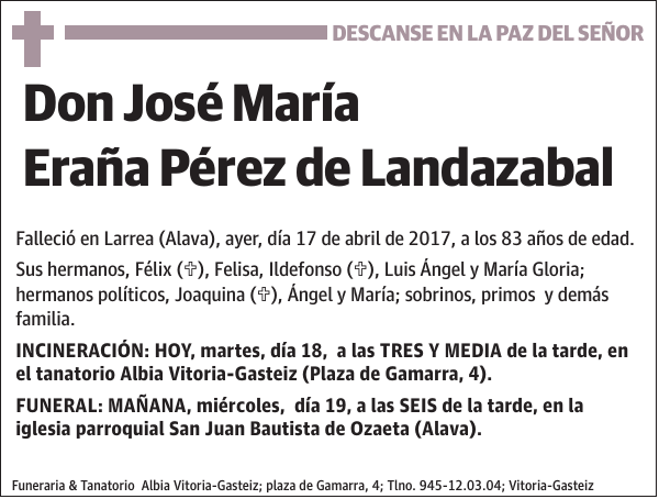 José María Eraña Pérez de Landazabal