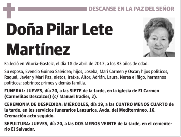 Pilar Lete Martínez