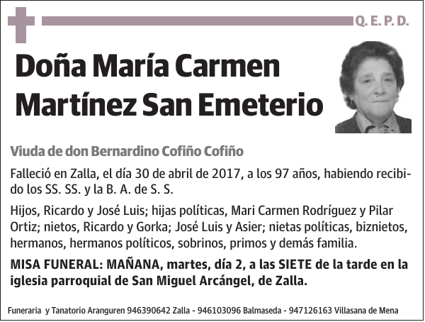 María Carmen Martínez San Emeterio