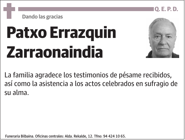 Patxo Errazquin Zarraonaindia