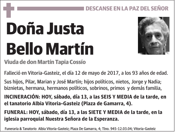 Justa Bello Martín