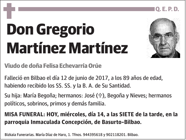 Gregorio Martínez Martínez