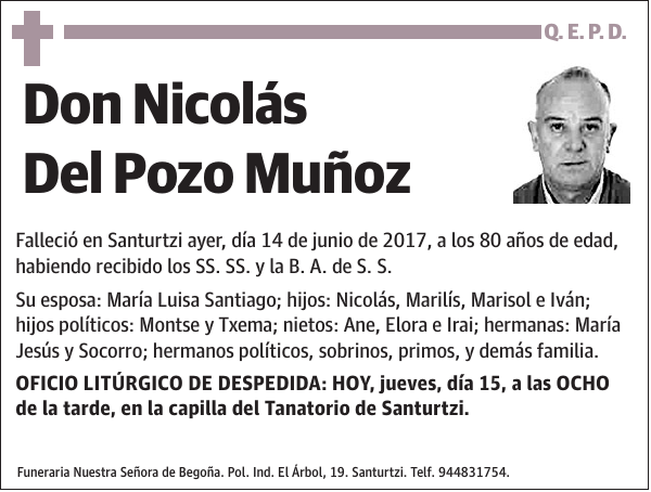 Nicolás Del Pozo Muñoz