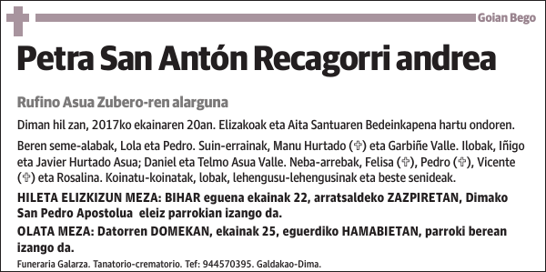Petra San Antón Recagorri