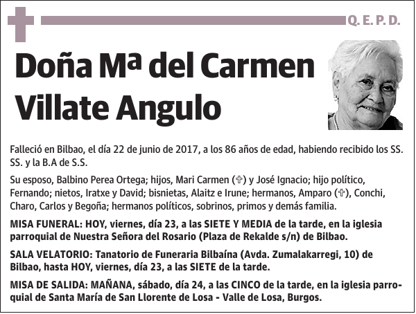 Mª del Carmen Villate Angulo