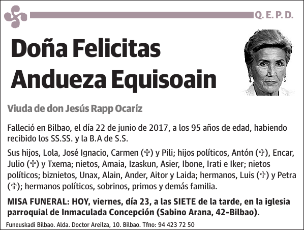 Felicitas Andueza Equisoain
