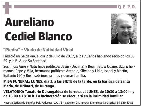 Aureliano Cediel Blanco