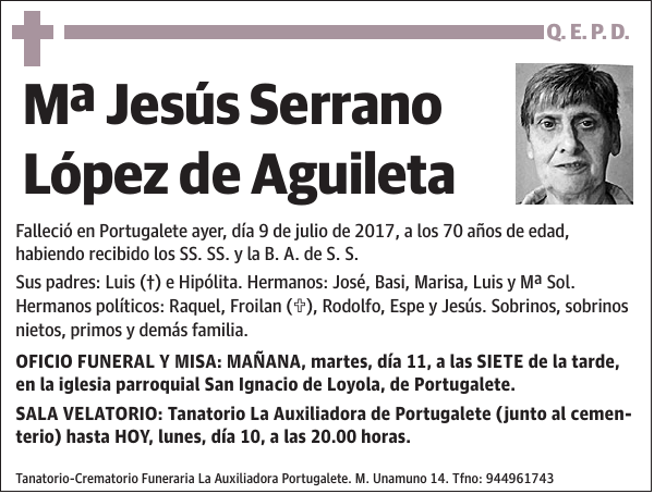 Mª Jesús Serrano López de Aguileta