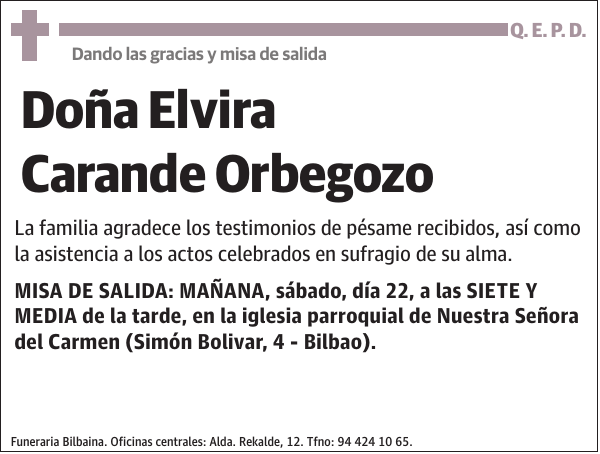 Elvira Carande Orbegozo
