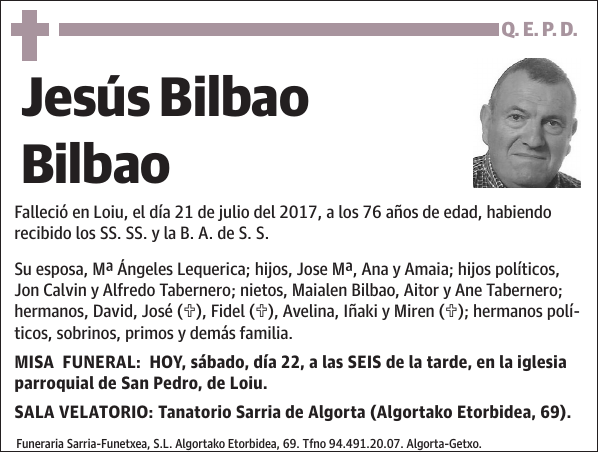 Jesús Bilbao Bilbao