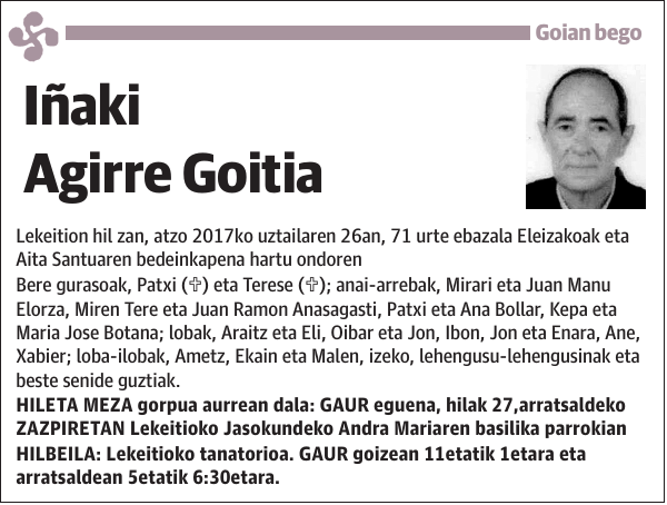 Iñaki Agirre Goitia