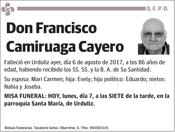 Francisco Camiruaga Cayero